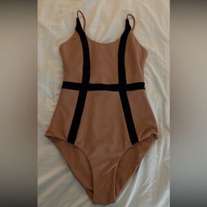 Issa de mar black and tan swimsuit